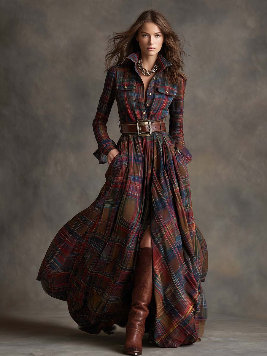 Scarlett | Belted Shirt Dress