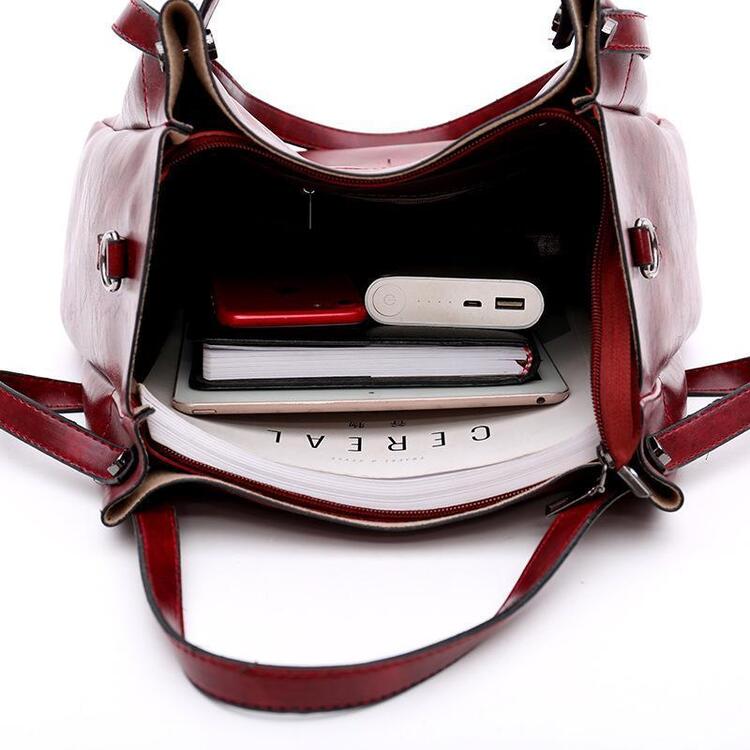 Riley - Vintage Soft 4-Piece Leather Bag Set