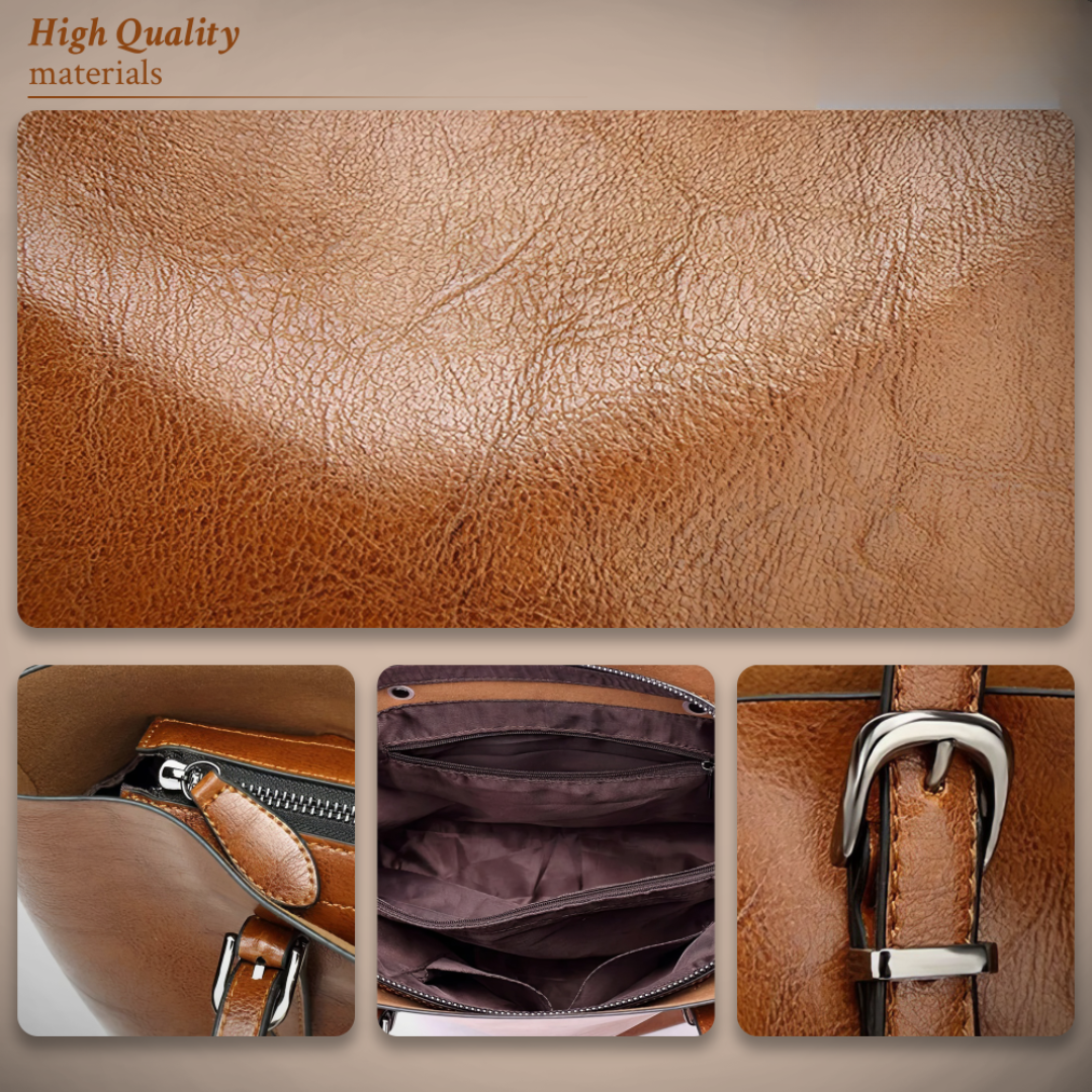 Jane - Timeless Vintage Leather Handbag