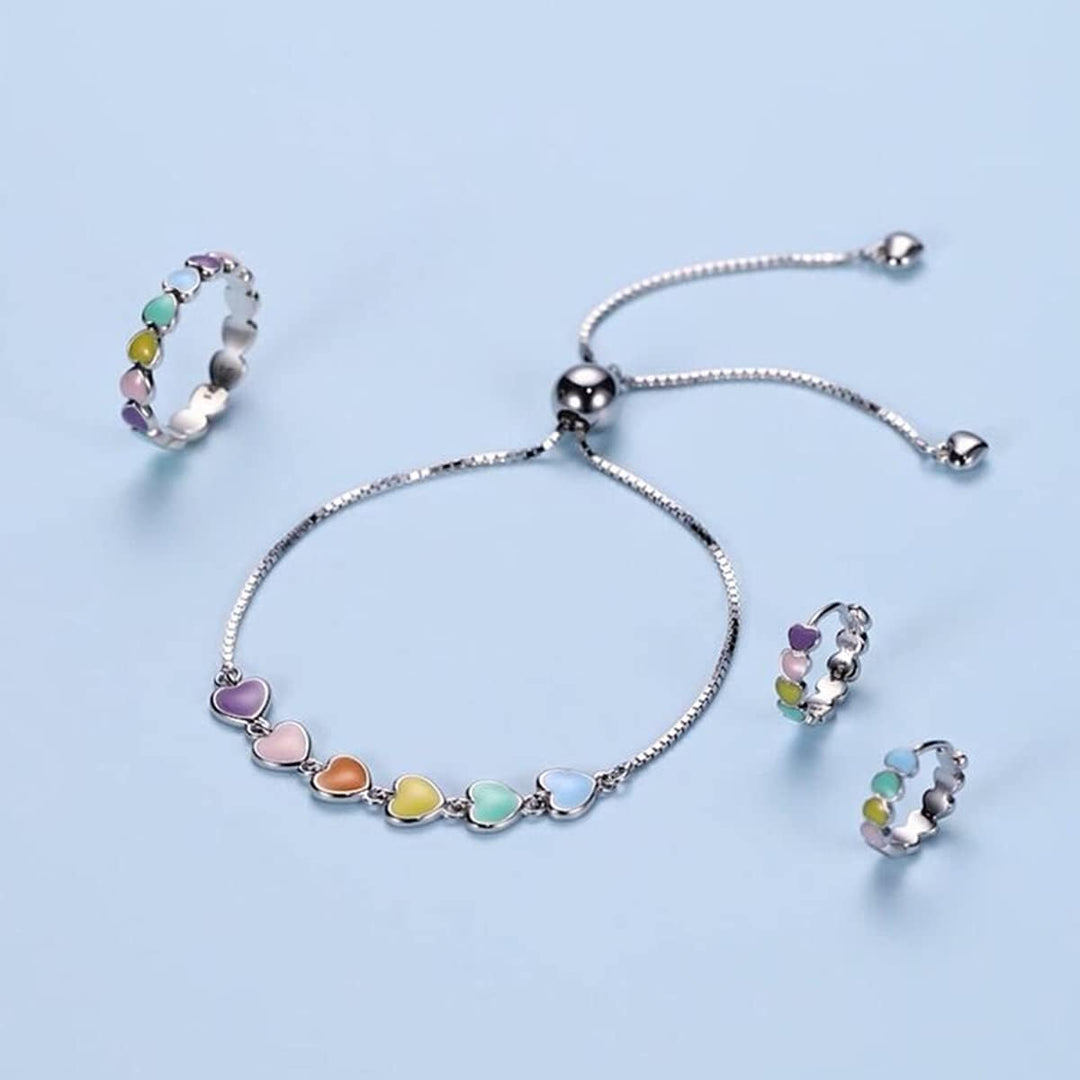 Sterling Silver Paw Print Bracelet – Adjustable Fit