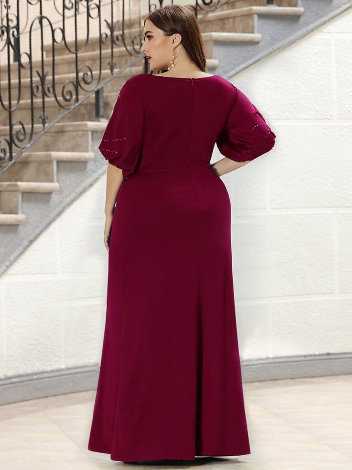 pretty VICOTIRE|Simple Maxi Plus Size Mermaid Party Dresses for Women