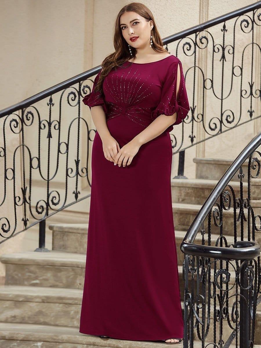 pretty VICOTIRE|Simple Maxi Plus Size Mermaid Party Dresses for Women
