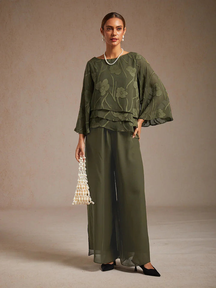 Fluressa | Split Hem Flow Trousers