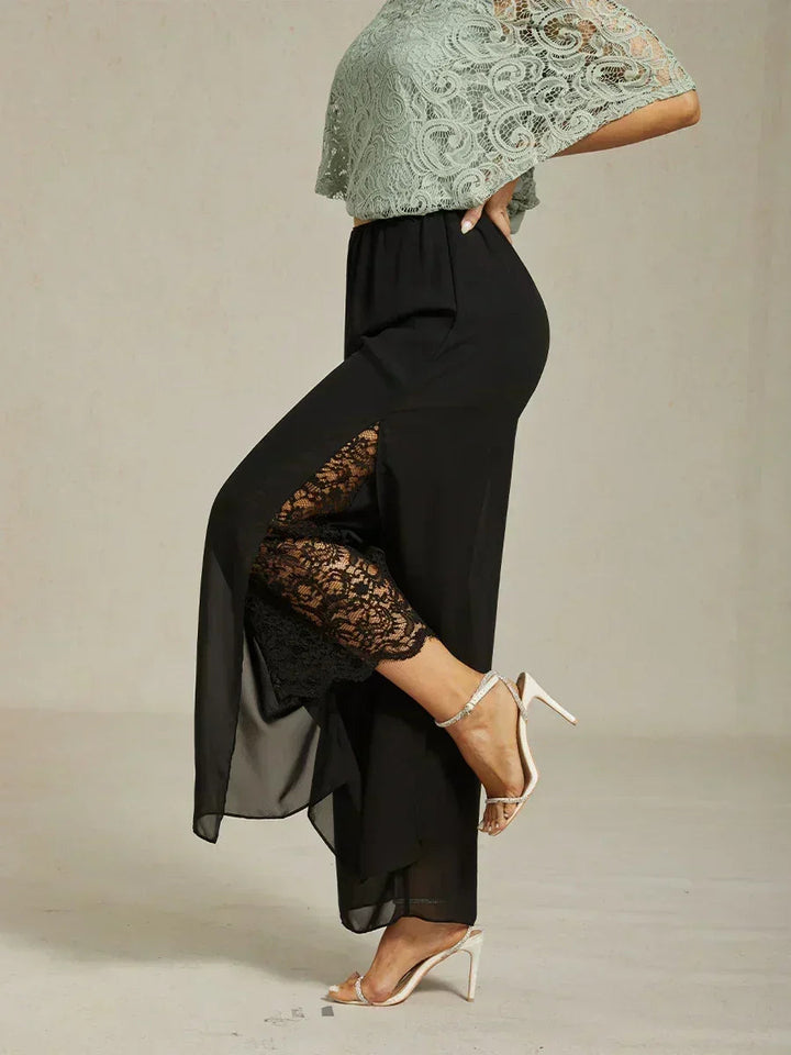 Fluressa | Split Hem Flow Trousers