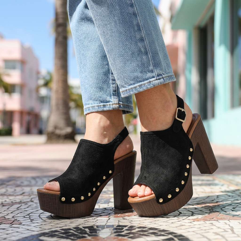 Vanessa Evening Open-Toe Heels