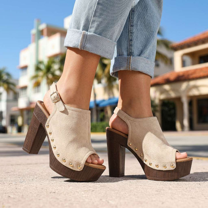 Vanessa Evening Open-Toe Heels