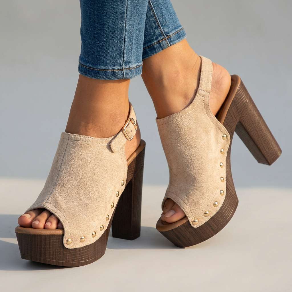 Vanessa Evening Open-Toe Heels