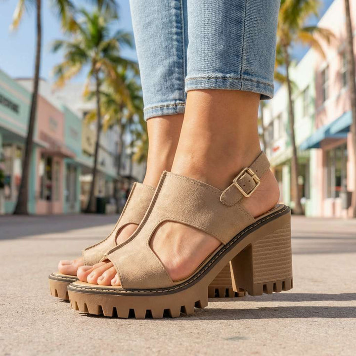 Karen Signature Strap Heels