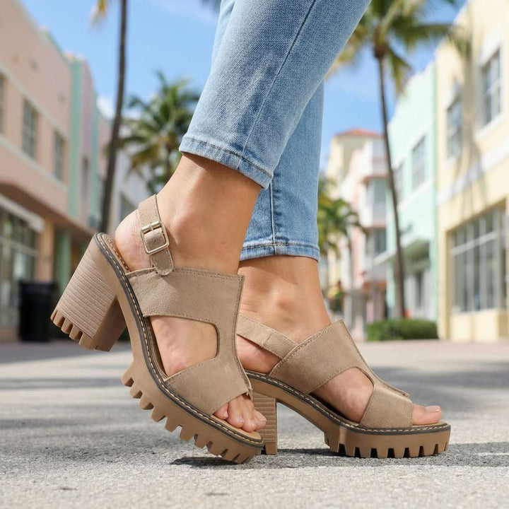 Karen Signature Strap Heels