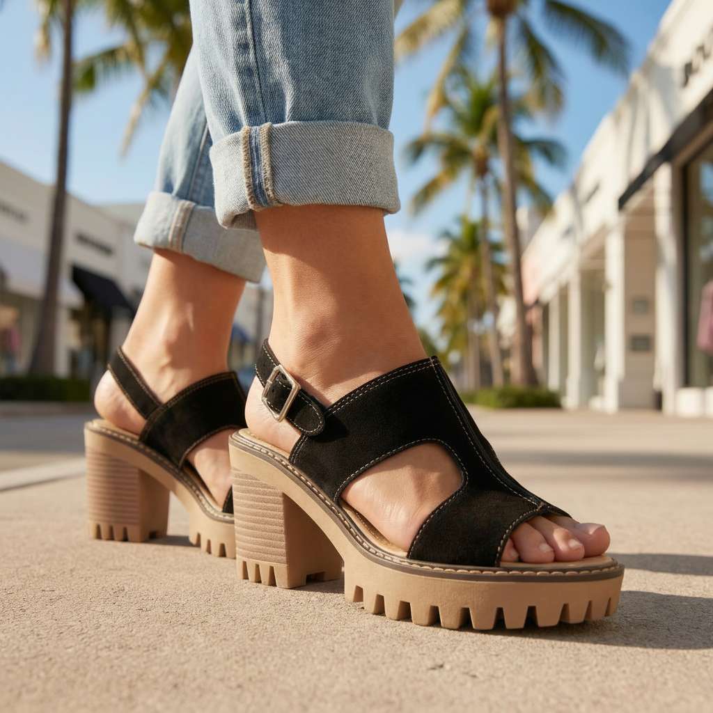 Karen Signature Strap Heels