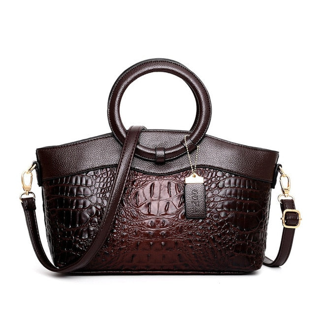 Frances - Classic Heritage Leather Shoulder Bag